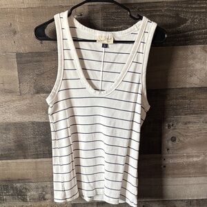 Universal Thread Striped Tank Top - Women's Casual Scoop Neck
